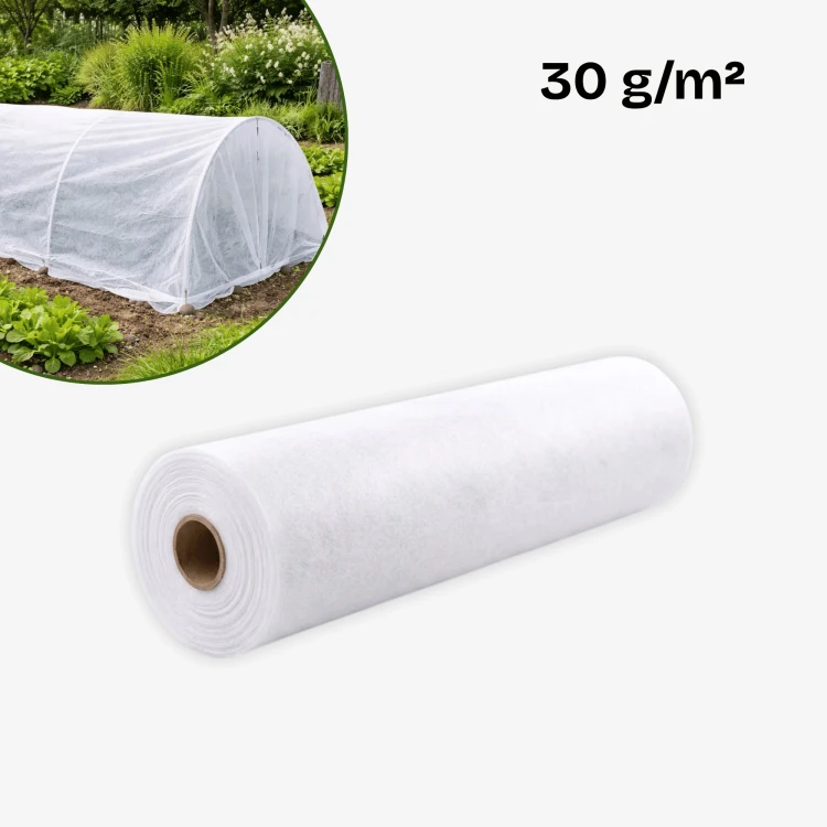 Agrowłóknina biała okrywowa 30 g/m² z filtrem UV